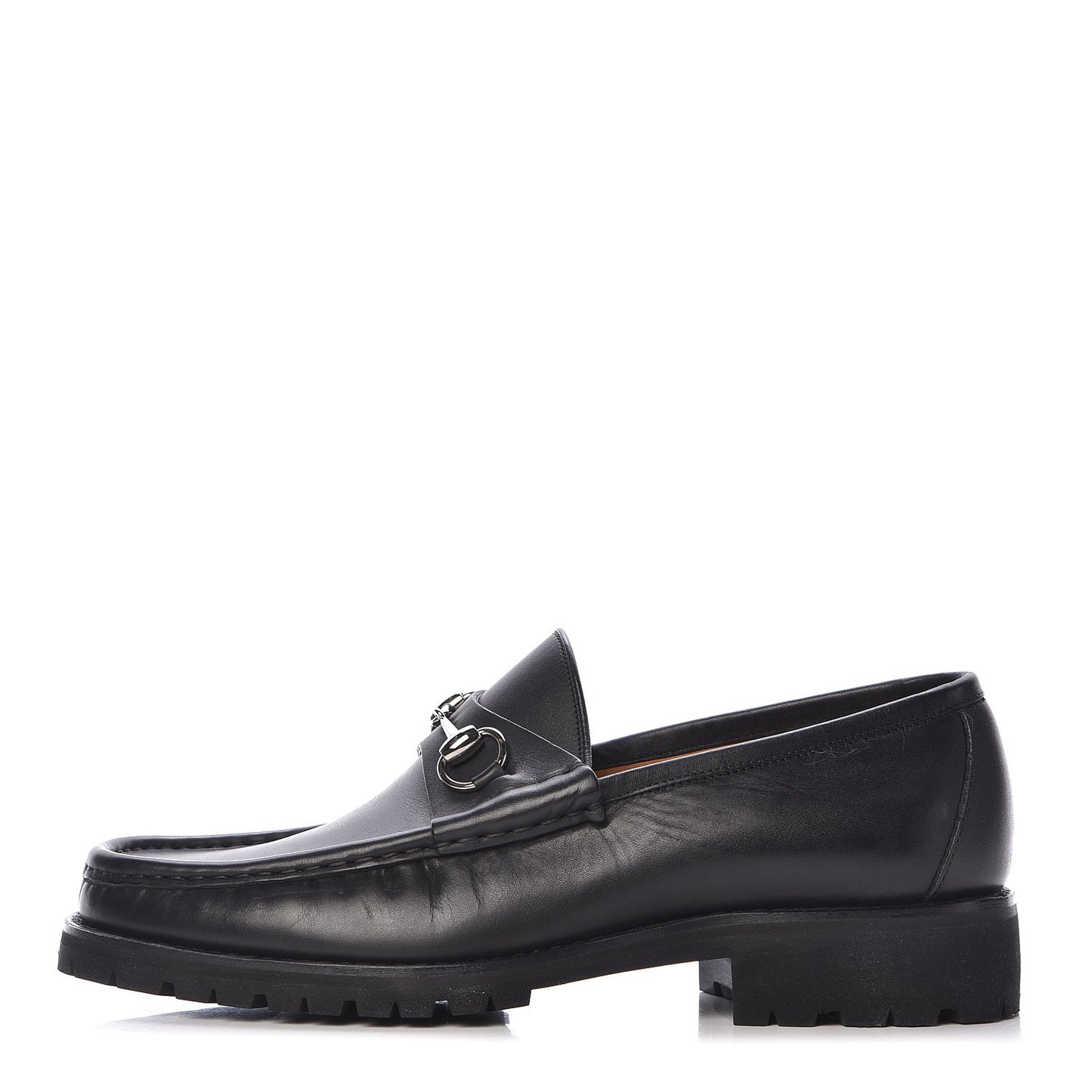Laredo Calfskin Mens Horsebit Loafers 9 Black