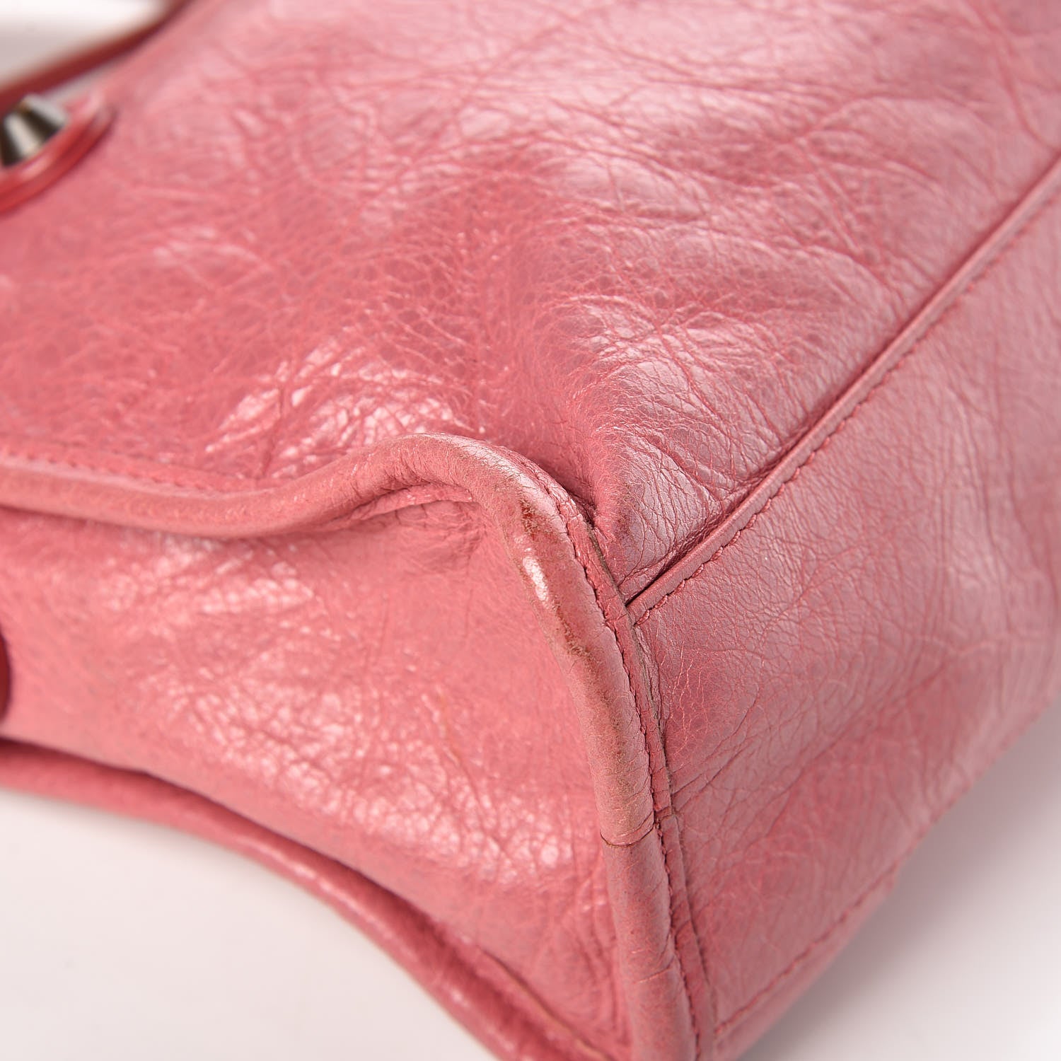 Balenciaga Agneau Classic Hardware Mini City Rose Bombon Raspberry 10 of 15