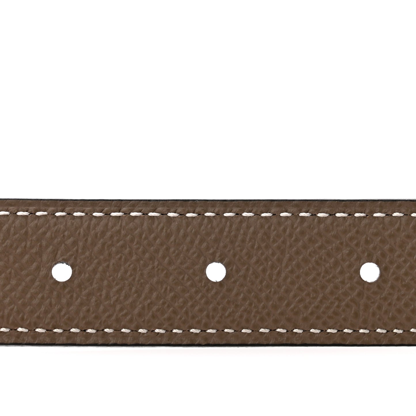Swift Epsom 24mm Mini H Belt 85 34 Black Etoupe