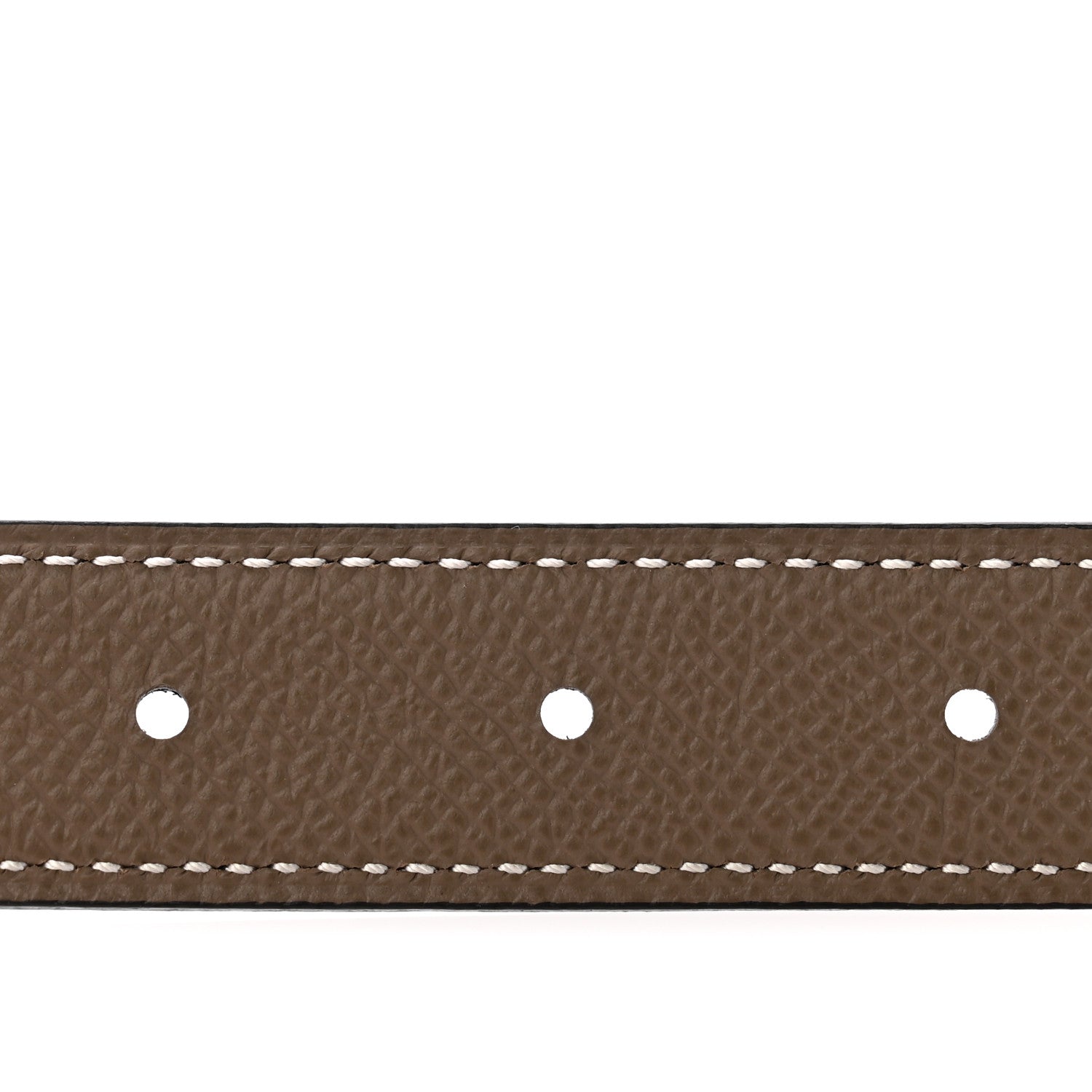 Hermes Swift Epsom 24mm Mini H Belt 85 34 Black Etoupe 3 of 6