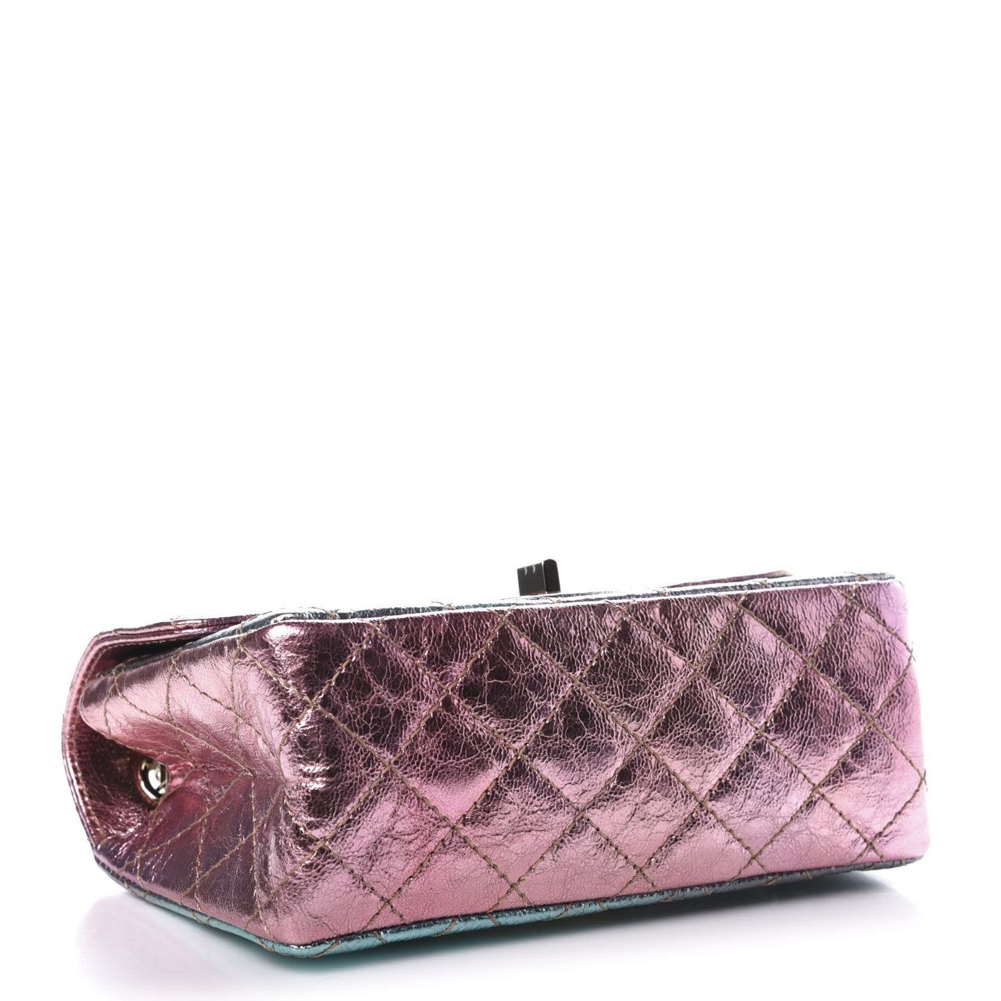 Metallic Goatskin Quilted Mini 2.55 Reissue Flap Multicolor