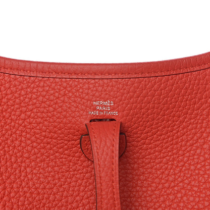 Hermes Taurillon Clemence Evelyne TPM Rouge Tomate 6 of 12
