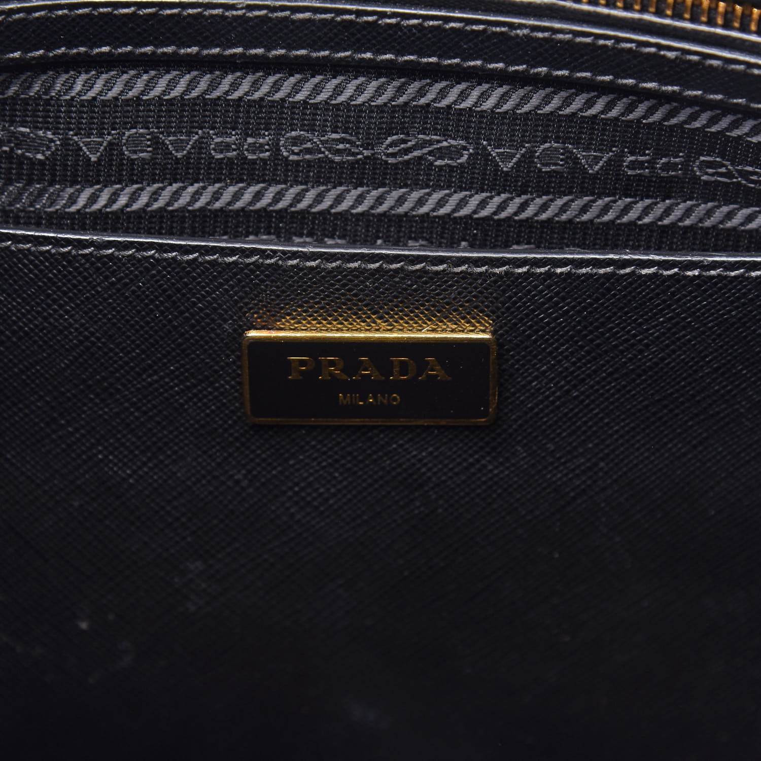 Prada Saffiano Medium Galleria Double Zip Tote Black 8 of 10