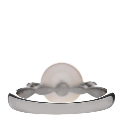 Mikimoto Platinum Akoya Cultured Pearl 8mm Ring 51 5.75 4 of 4