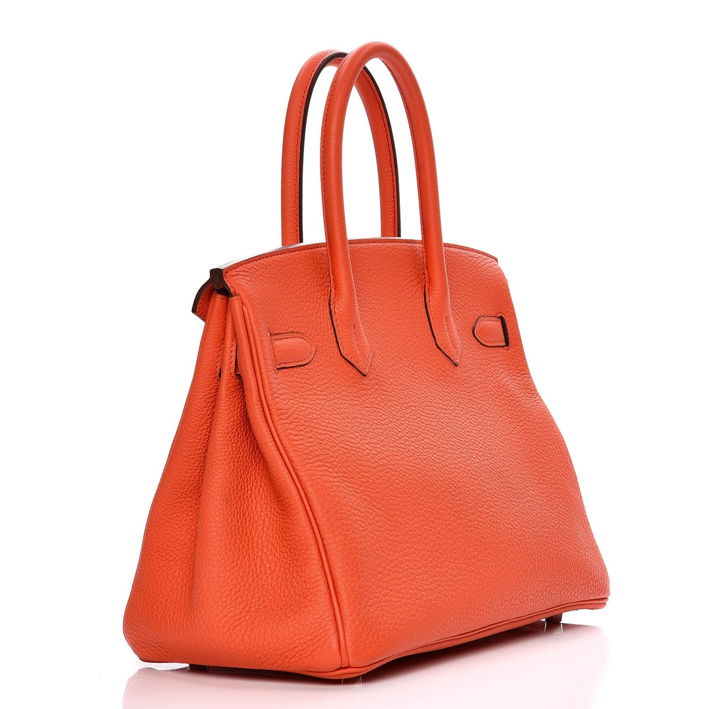 Taurillon Clemence Birkin 30 Orange Poppy