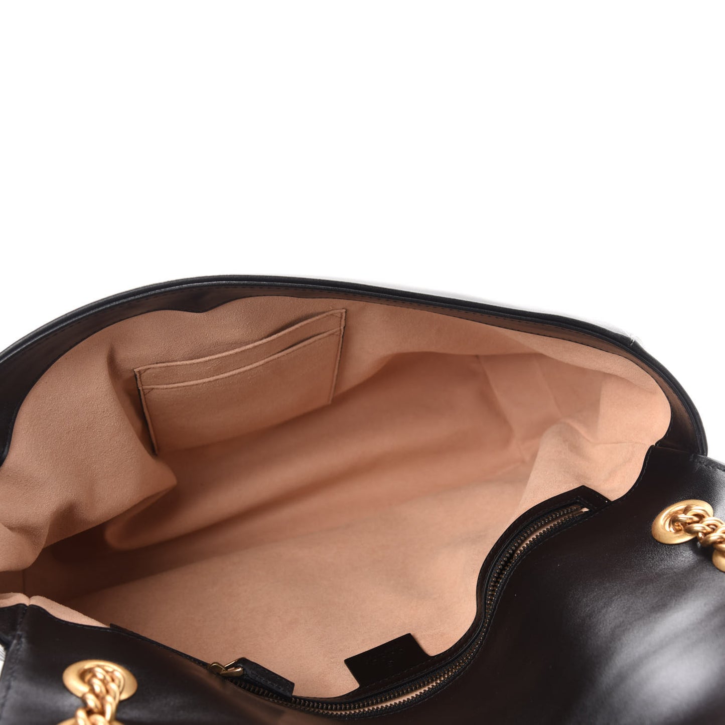 Calfskin Matelasse Large GG Marmont Shoulder Bag Black