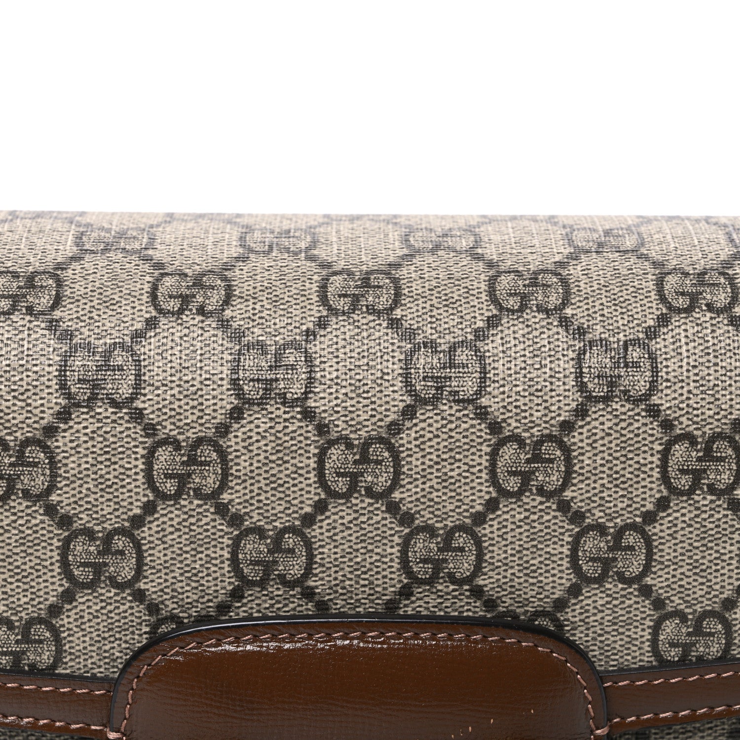 Gucci GG Supreme Monogram Horsebit 1955 Shoulder Bag Beige Brown Sugar 8 of 10