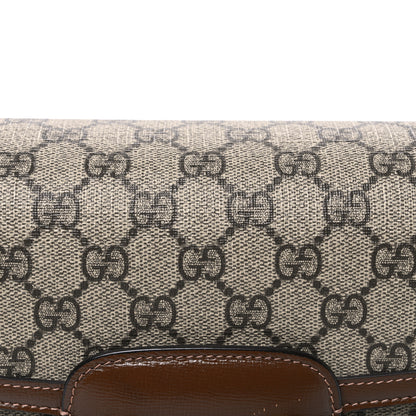 Gucci GG Supreme Monogram Horsebit 1955 Shoulder Bag Beige Brown Sugar 8 of 10