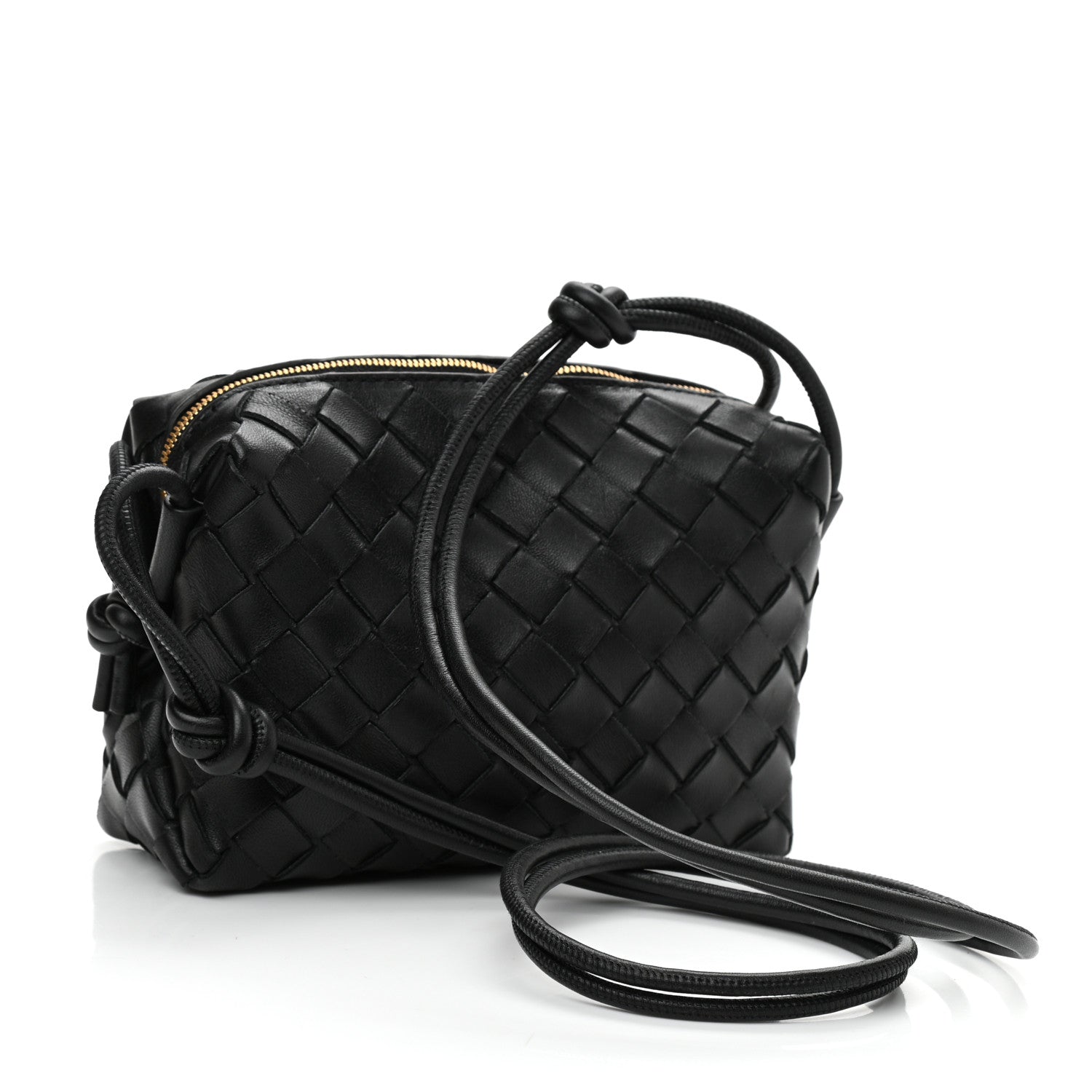 Bottega Veneta Nappa Intrecciato Mini Loop Camera Bag Black 2 of 6