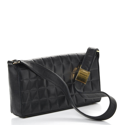 Chanel Lambskin Quilted CC Chocolate Bar Flap Black 3 of 7