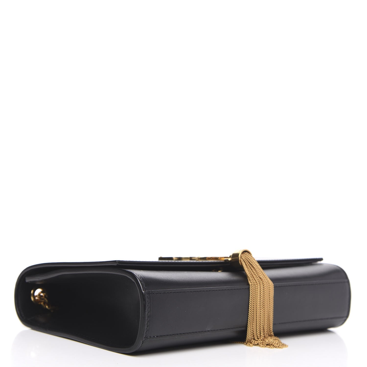 Saint Laurent Smooth Calfskin Medium Classic Monogram Kate Tassel Satchel Black 4 of 13