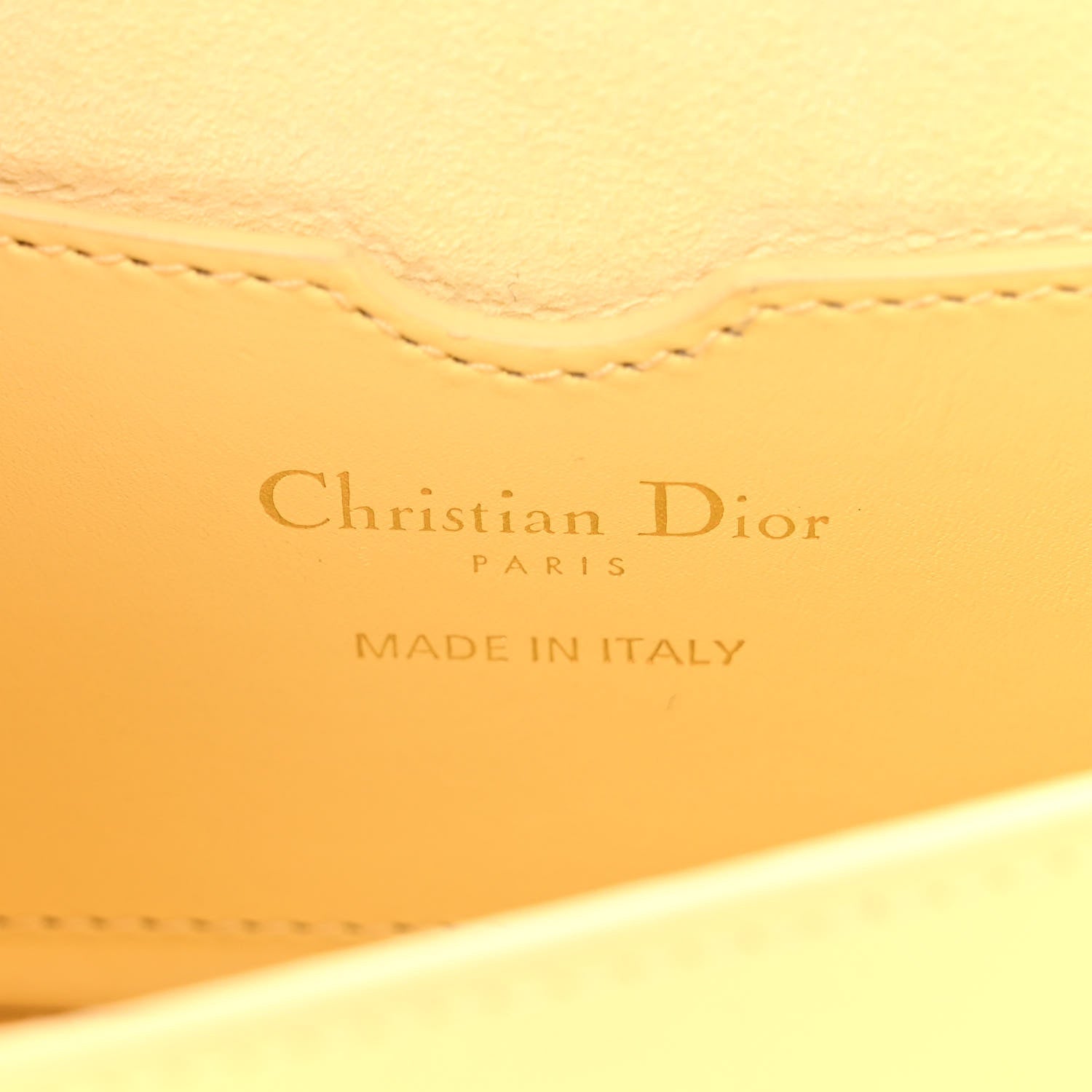 Christian Dior Box Calfskin East West Bobby Bag Pale Yellow 6 of 11
