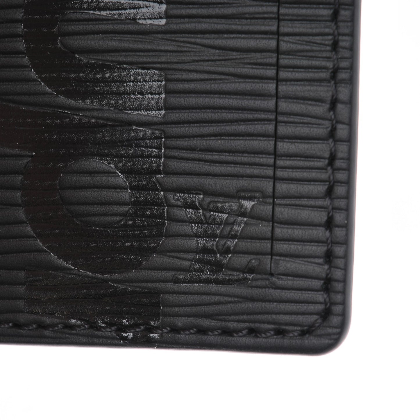 X SUPREME Epi Luggage Tag Set Black Red