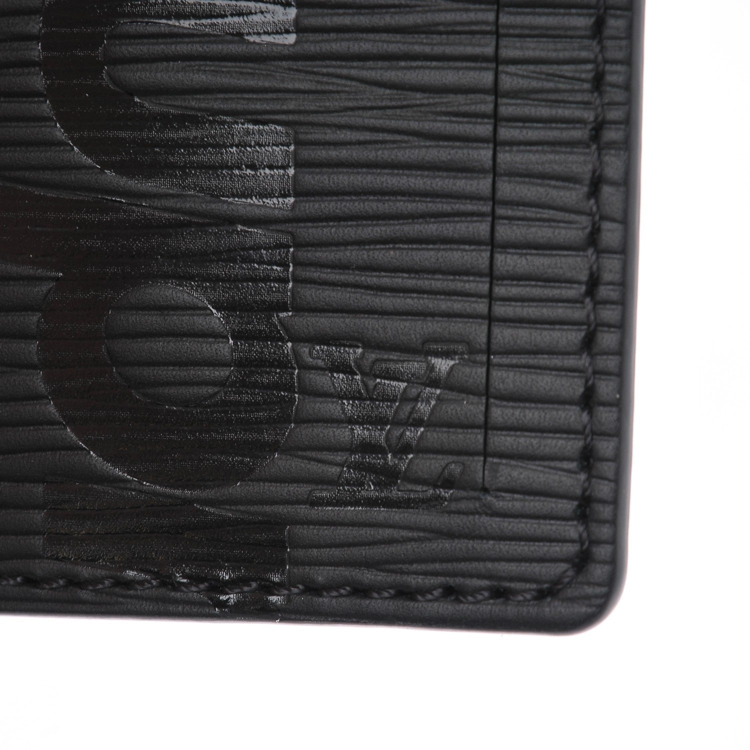 Louis Vuitton X SUPREME Epi Luggage Tag Set Black Red 4 of 4