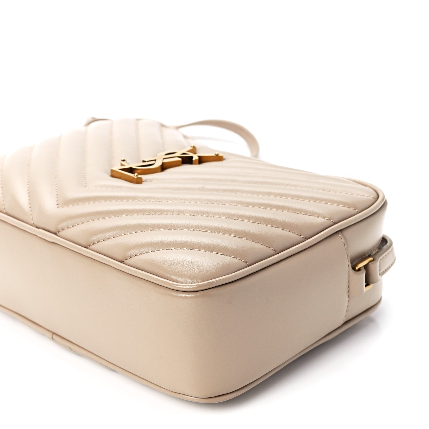 Saint Laurent Calfskin Matelasse Monogram Lou Camera Bag Nude Powder 11 of 11