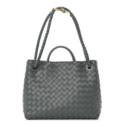 Bottega Veneta Nappa Intrecciato Medium Andiamo Shoulder Bag Slate 1 of 11
