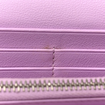 Christian Dior Calfskin Bi-Color Envelope Chain Wallet Red Purple 13 of 18