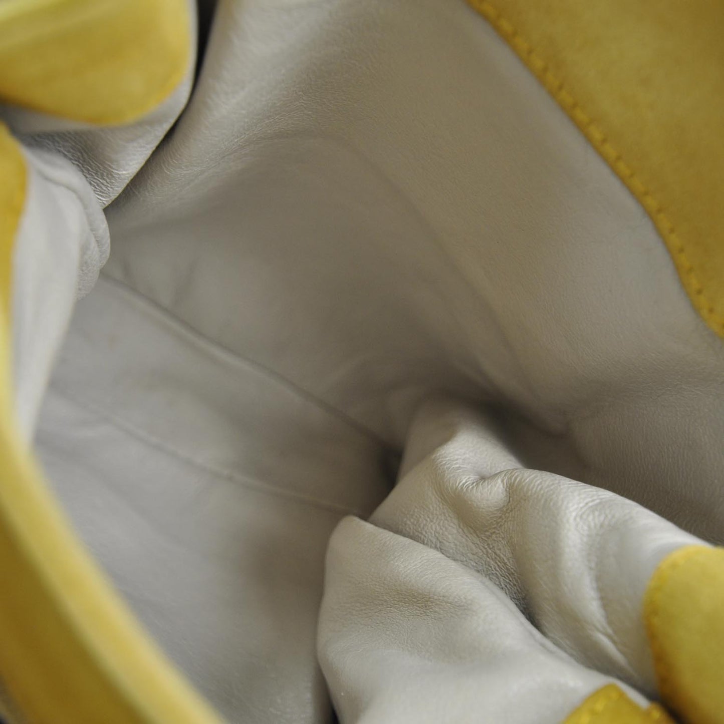 Suede Quilted Tassel Shoulder Bag Yellow