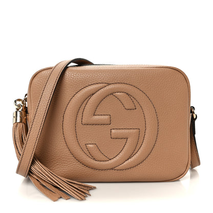 Gucci Pebbled Calfskin Small Soho Disco Bag Camelia 1 of 11