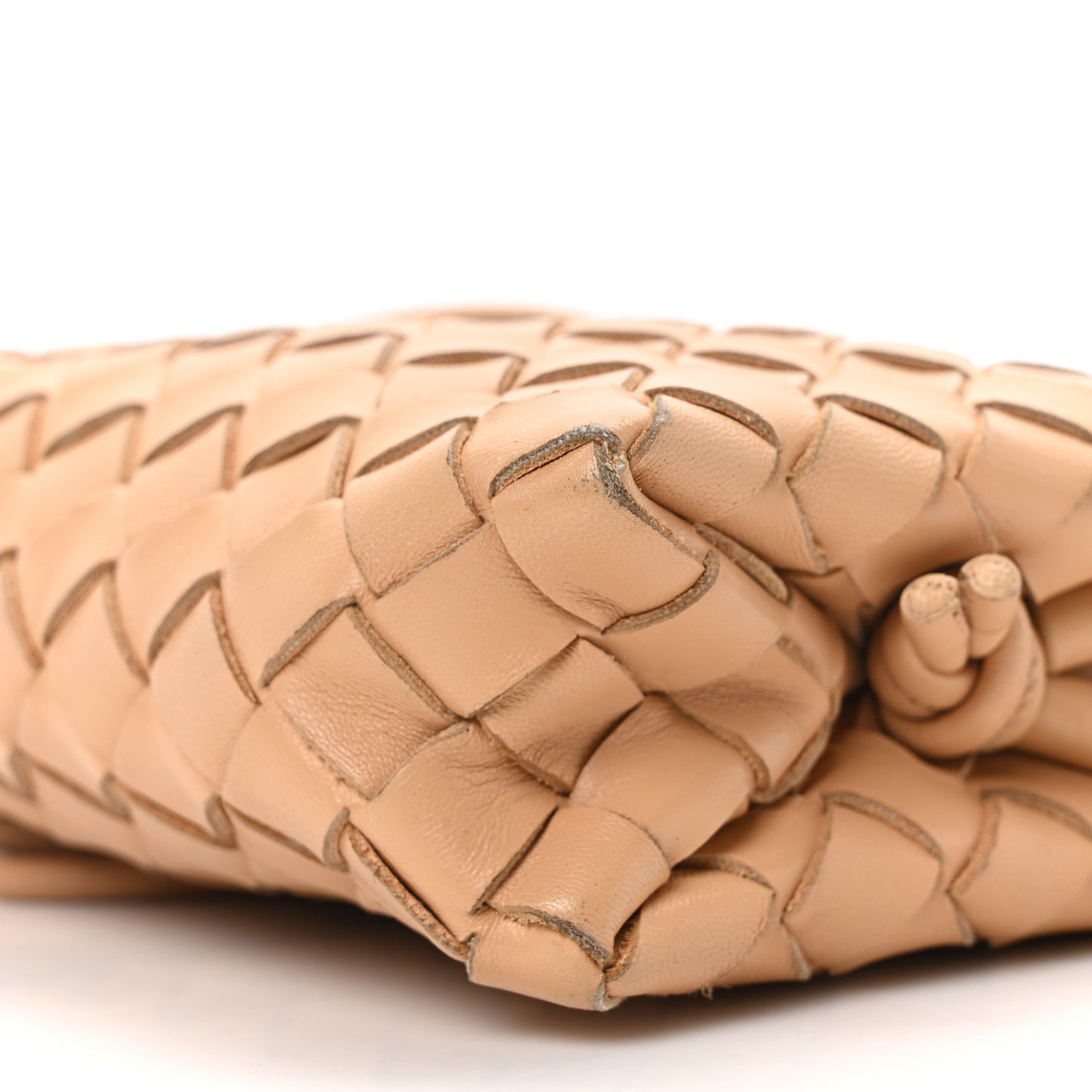 Nappa Intrecciato Mini Loop Camera Bag Almond