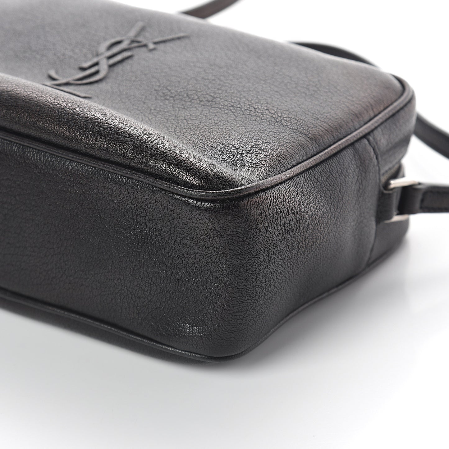 Lambskin Monogram Small Lou Camera Bag Black