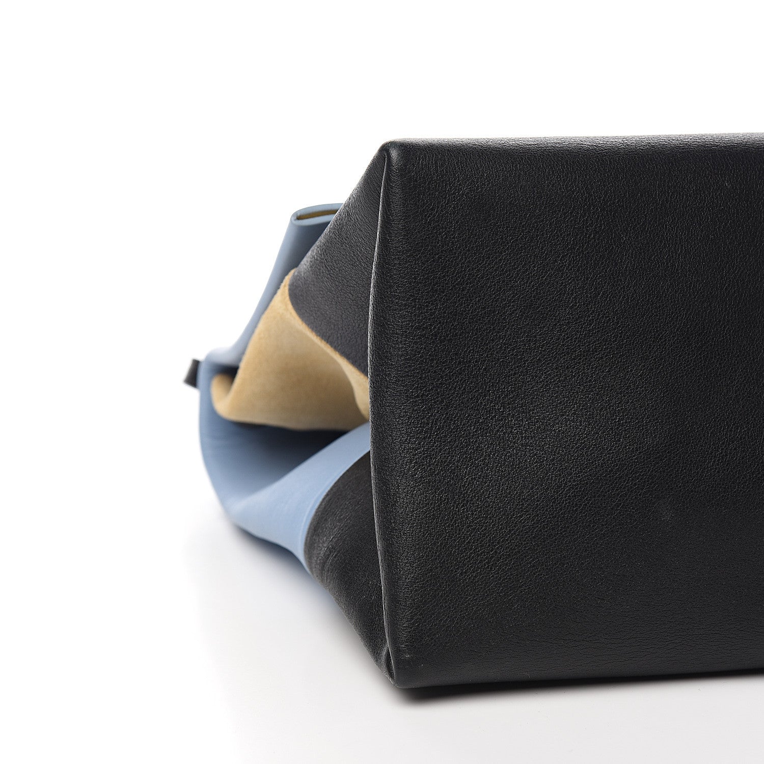 Celine Calfskin Suede All Soft Shoulder Bag Blue Lavender 6 of 7