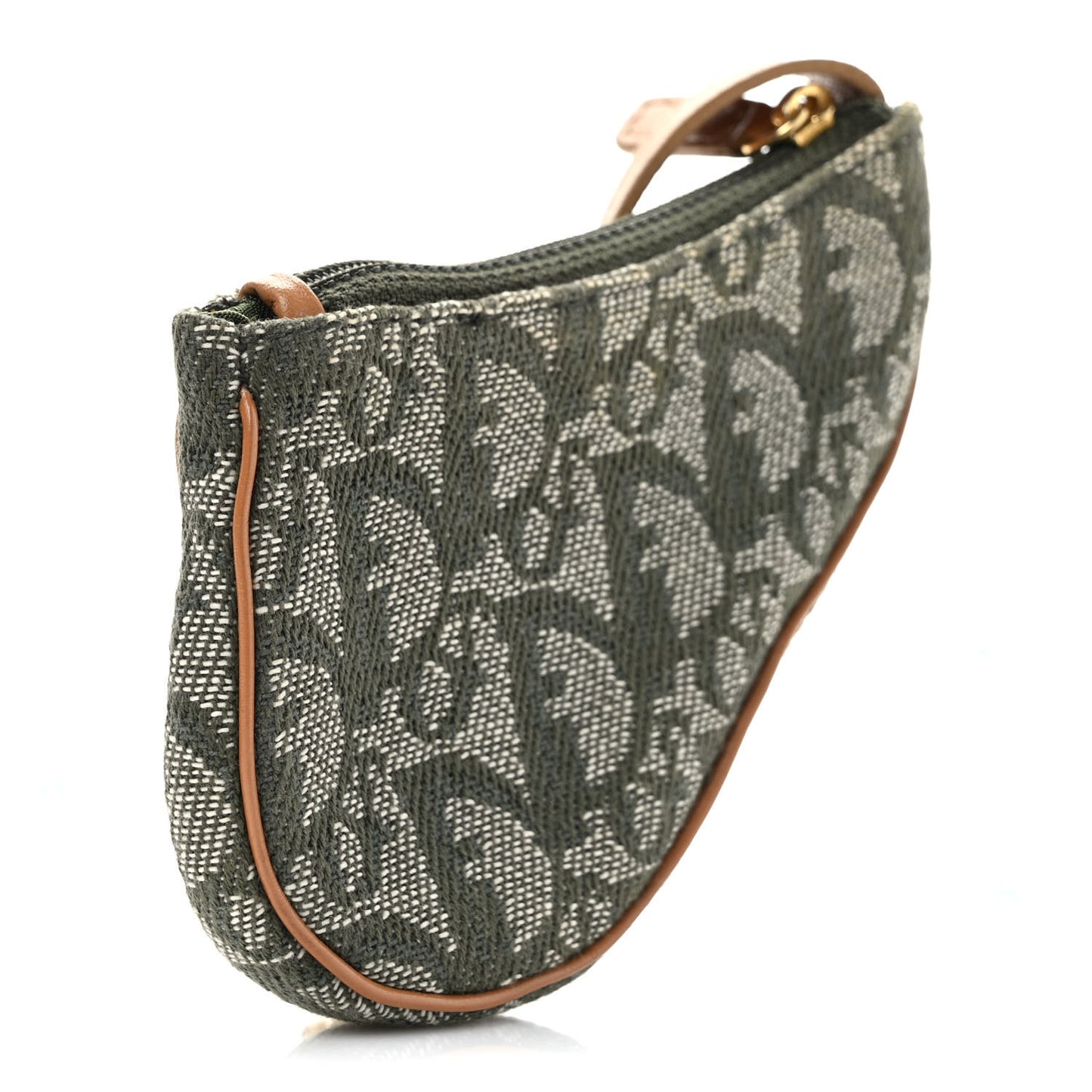 Monogram Saddle Coin Purse Green