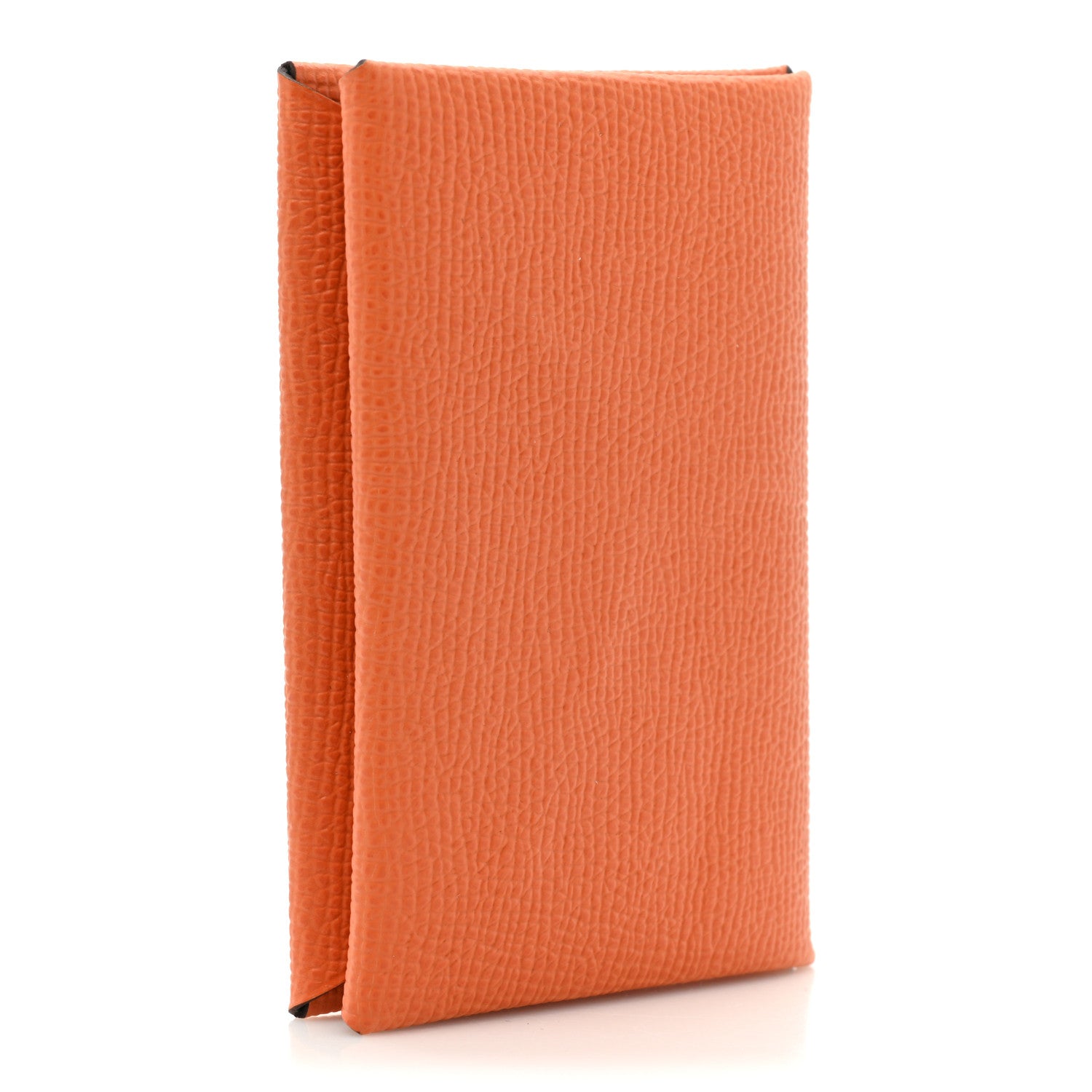 Hermes Epsom Horseshoe Verso Calvi Card Case Orange Vert Vertigo 3 of 10
