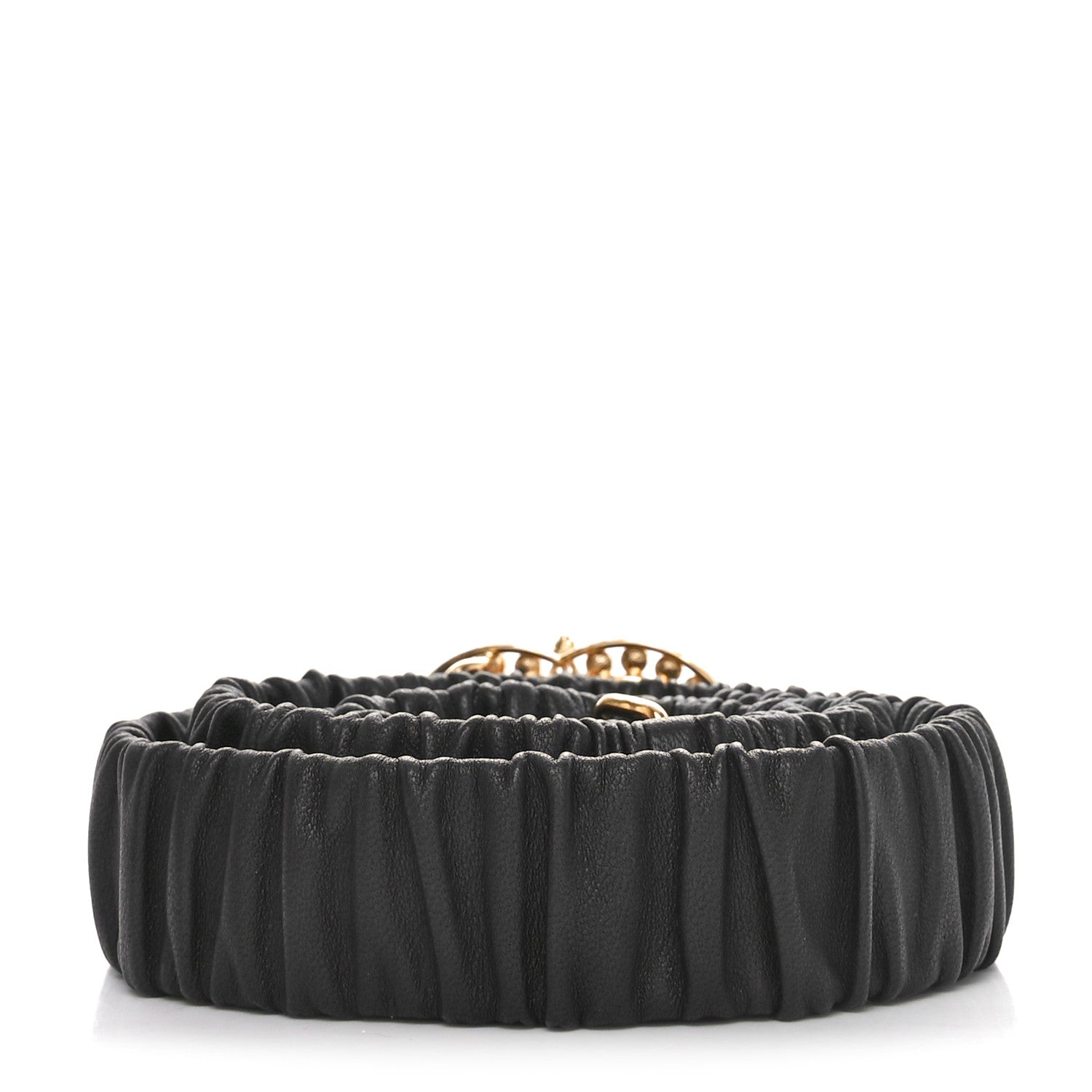 Chanel Lambskin Crystal CC Belt 85 34 Black 2 of 4