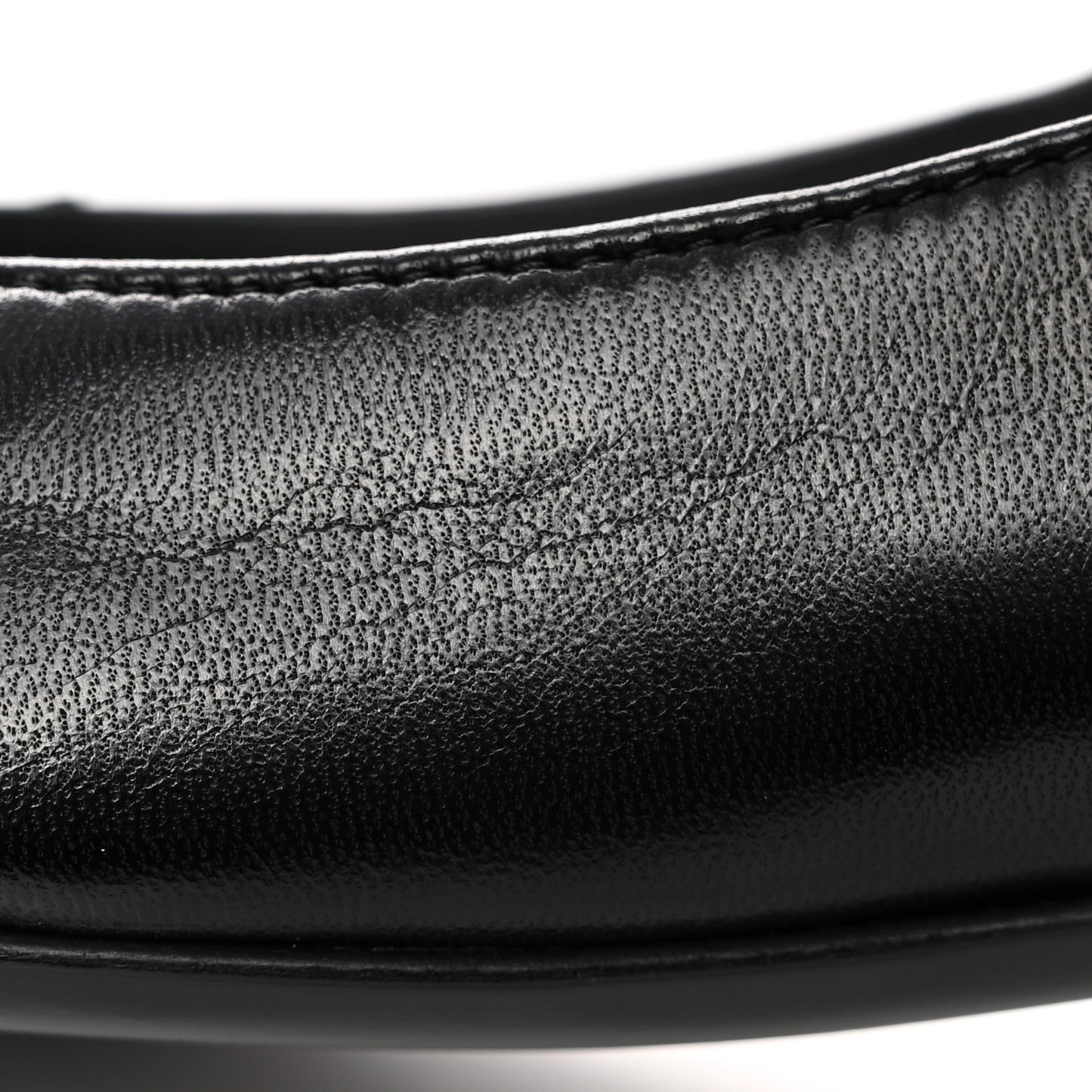 Lambskin Grosgrain Cap Toe CC Mary Jane Flats 39.5 Black