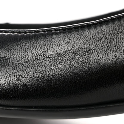 Chanel Lambskin Grosgrain Cap Toe CC Mary Jane Flats 39.5 Black 11 of 14