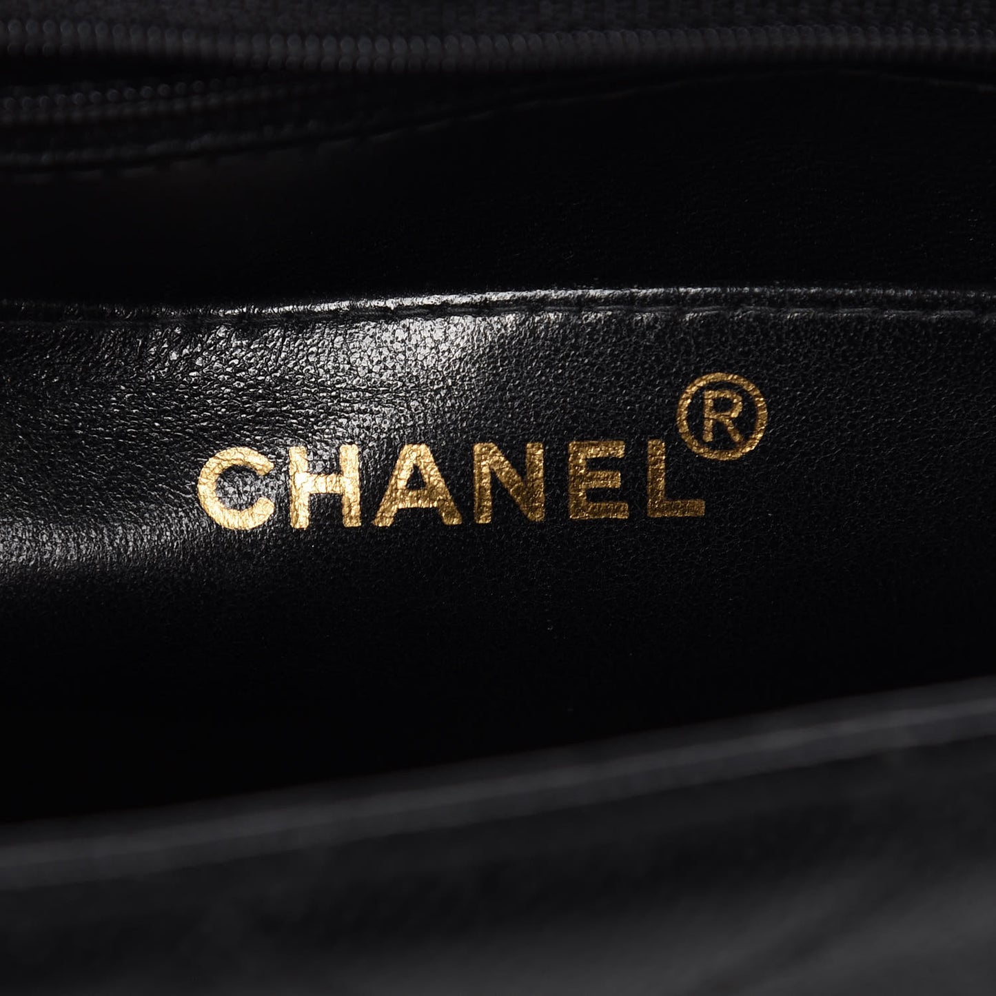 Caviar Quilted Flap Shoulder Bag Black