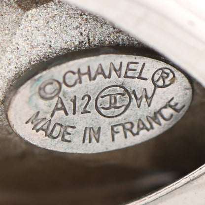 Chanel Crystal CC Tear Drop Earrings Silver 4 of 4