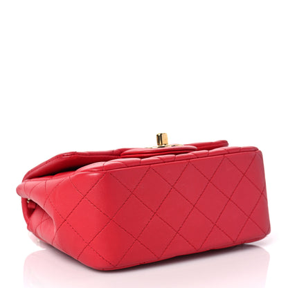 Chanel Lambskin Quilted Mini Square Flap Pink 4 of 8