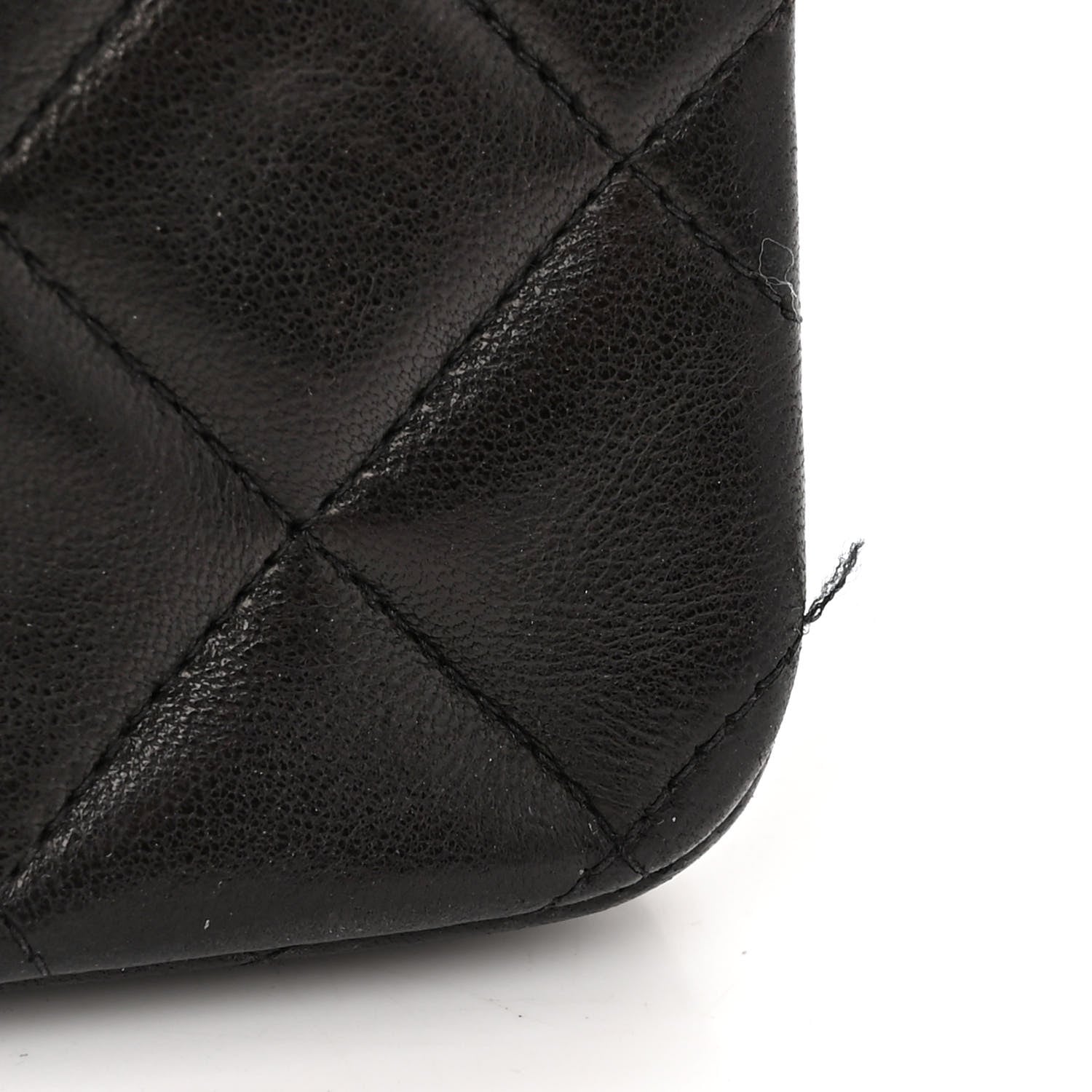 Chanel Lambskin Quilted Medium Double Flap Black 11 of 13