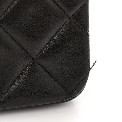 Chanel Lambskin Quilted Medium Double Flap Black 11 of 13