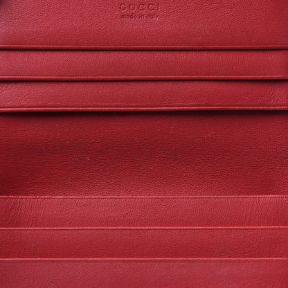 Gucci GG Supreme Monogram Blooms Card Case Beige Blue Navy Hibiscus Red 10 of 14