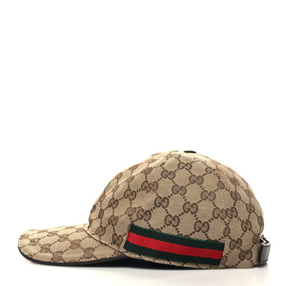 Gucci Monogram Web Baseball Hat L Beige Cocoa 6 of 9