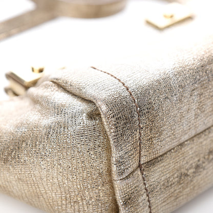 Lanvin Metallic Trilogy Bowling Mini Crossbody Gold 11 of 16