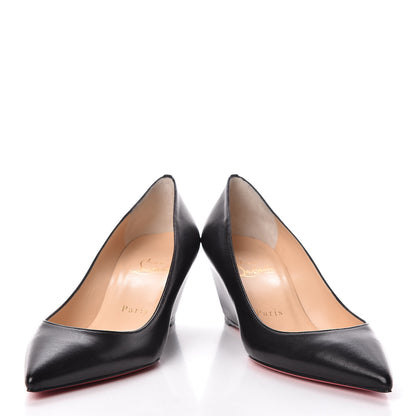 Christian Louboutin Shiny Nappa Pipina 55 Wedges 37.5 Black 6 of 9