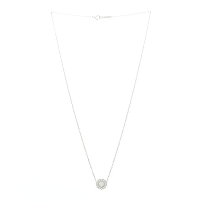 Tiffany Platinum Diamond Enchant Flower Pendant Necklace 2 of 6