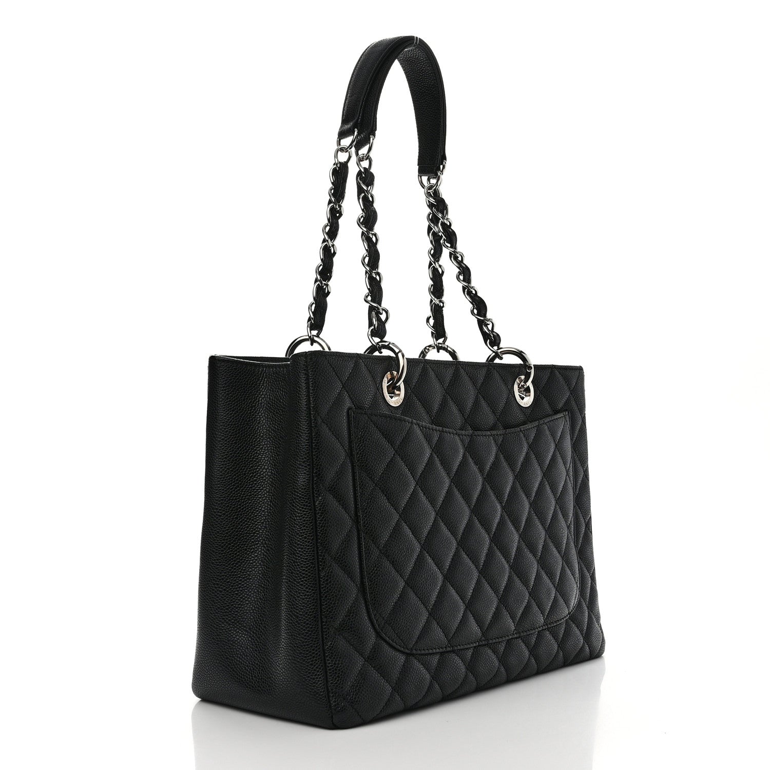 Chanel Caviar Quilted Grand Shopping Tote GST Black 3 of 11