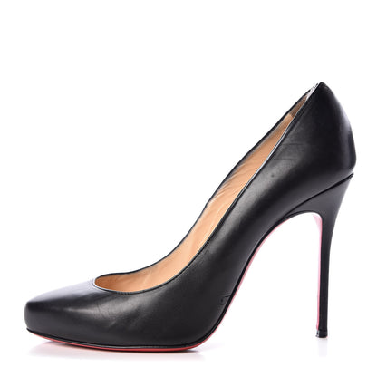 Christian Louboutin Kid Hi Elisa 100 Pumps 39 Black 1 of 12