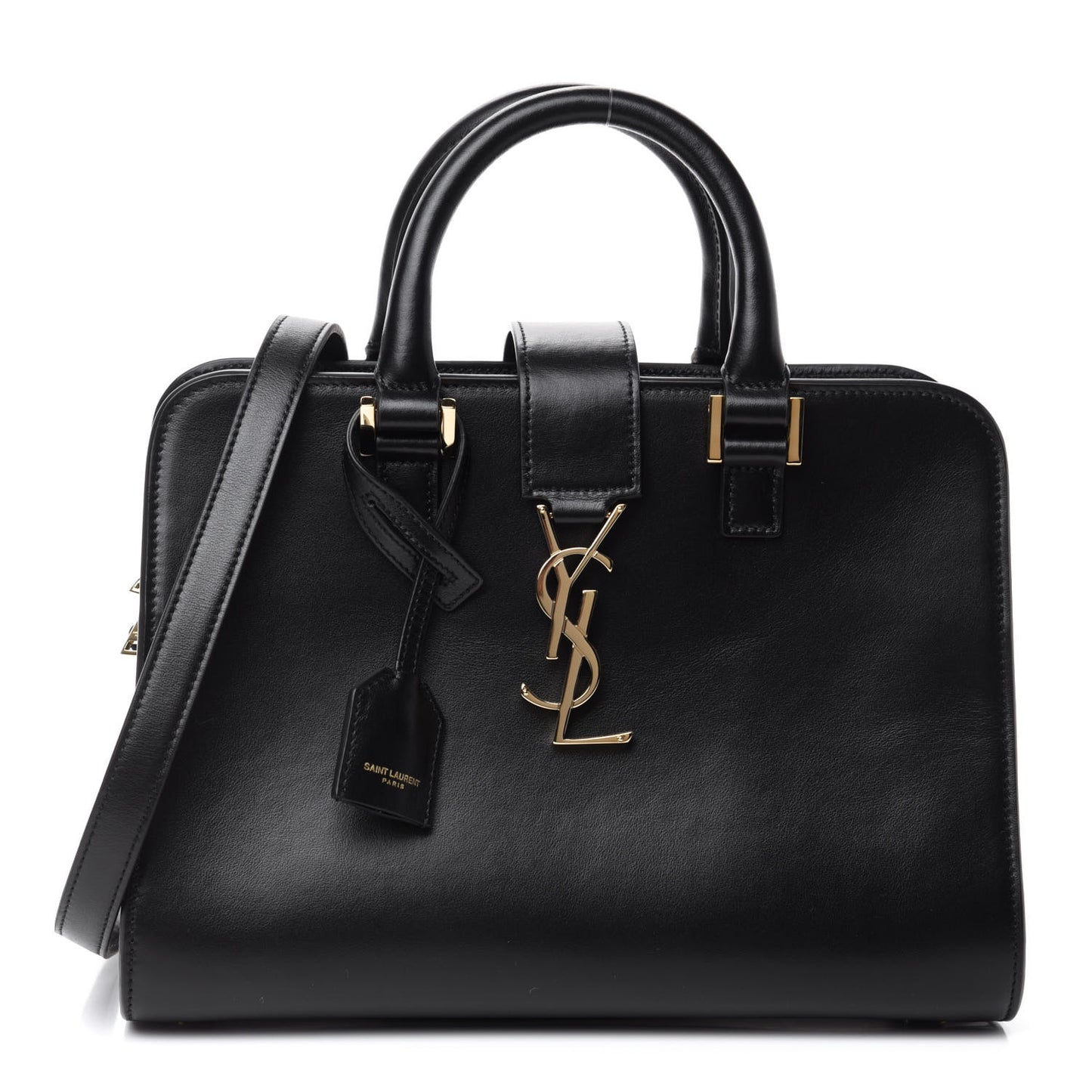 Calfskin Monogram Baby Cabas Black