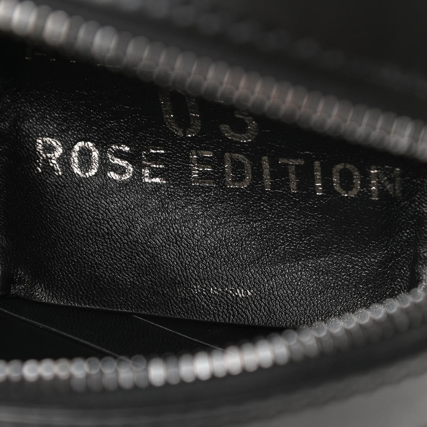 Nappa Atelier 03 Rose Edition Round Crossbody Bag Black