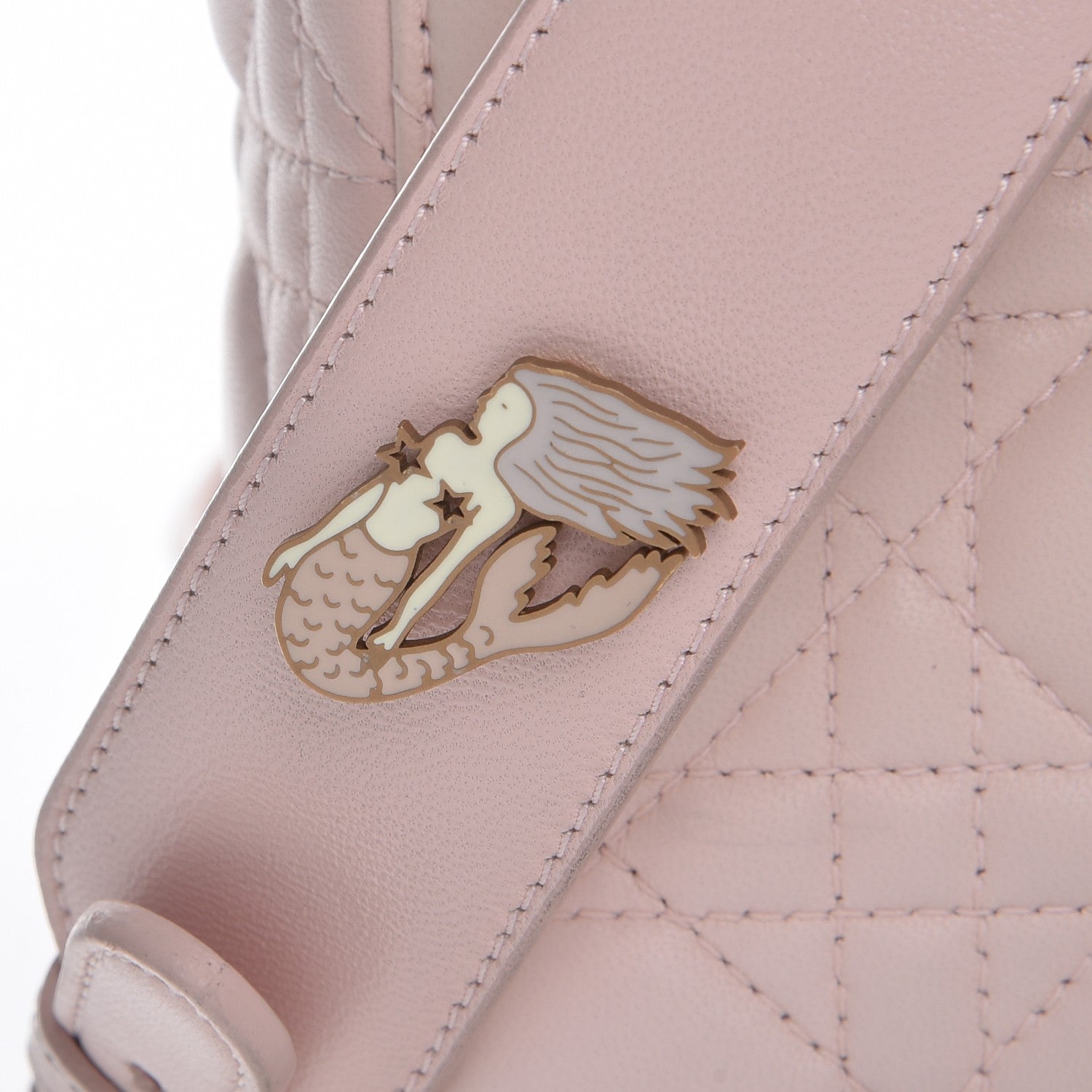 Christian Dior Lambskin Cannage Small Lucky Badges My Lady Dior Pink 11 of 11