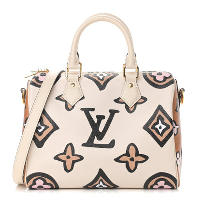 Louis Vuitton Monogram Giant Wild At Heart Speedy Bandouliere 25 Creme 1 of 10