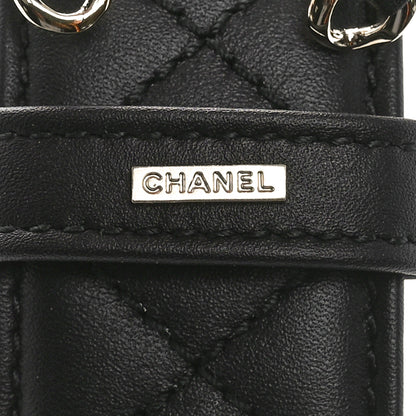 Chanel Calfskin Quilted CC Chain Belt 80 32 Black 3 of 9