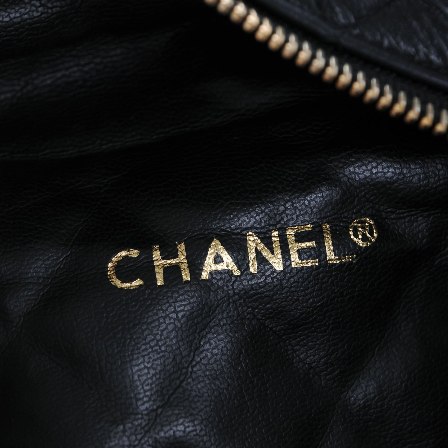 Lambskin Quilted Belt Bag Black