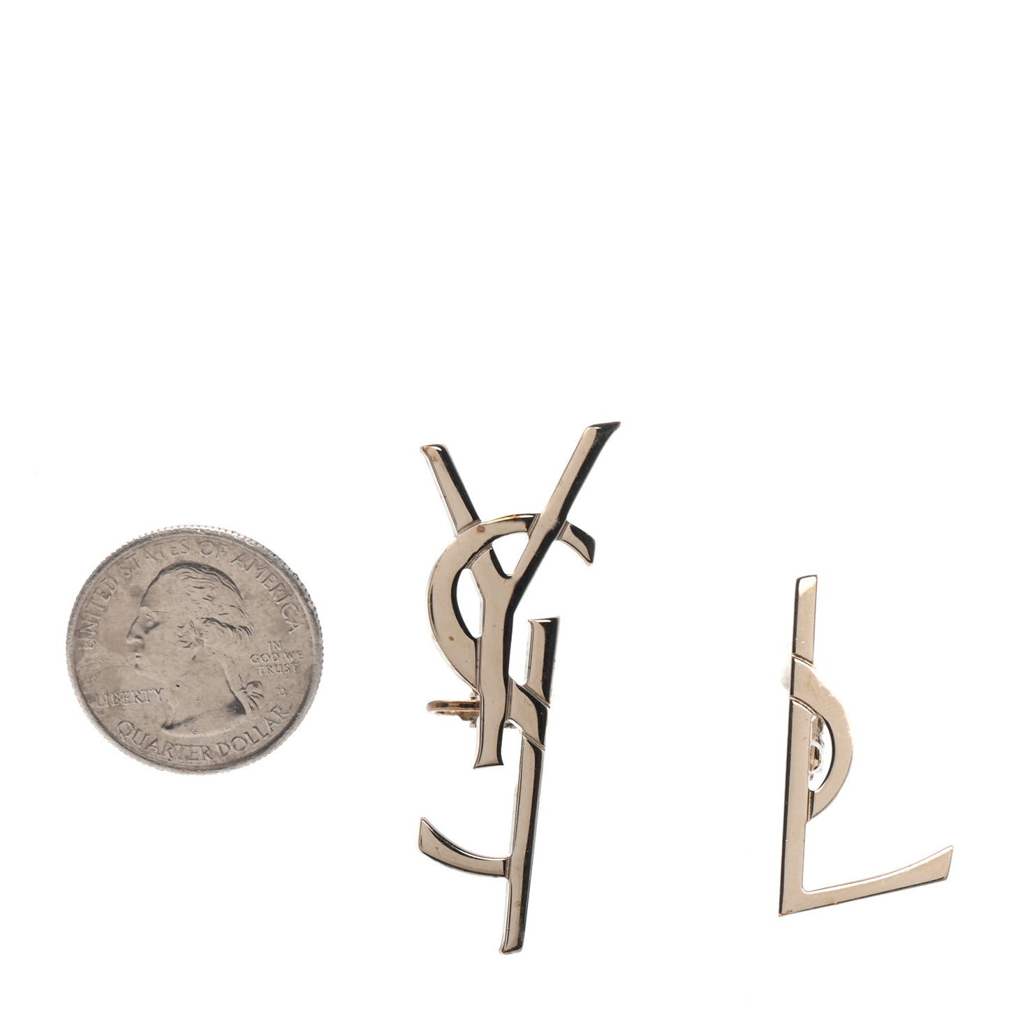 Metal Deconstructed Opyum Clip On Earrings Gold